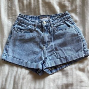 pacsun denim shorts